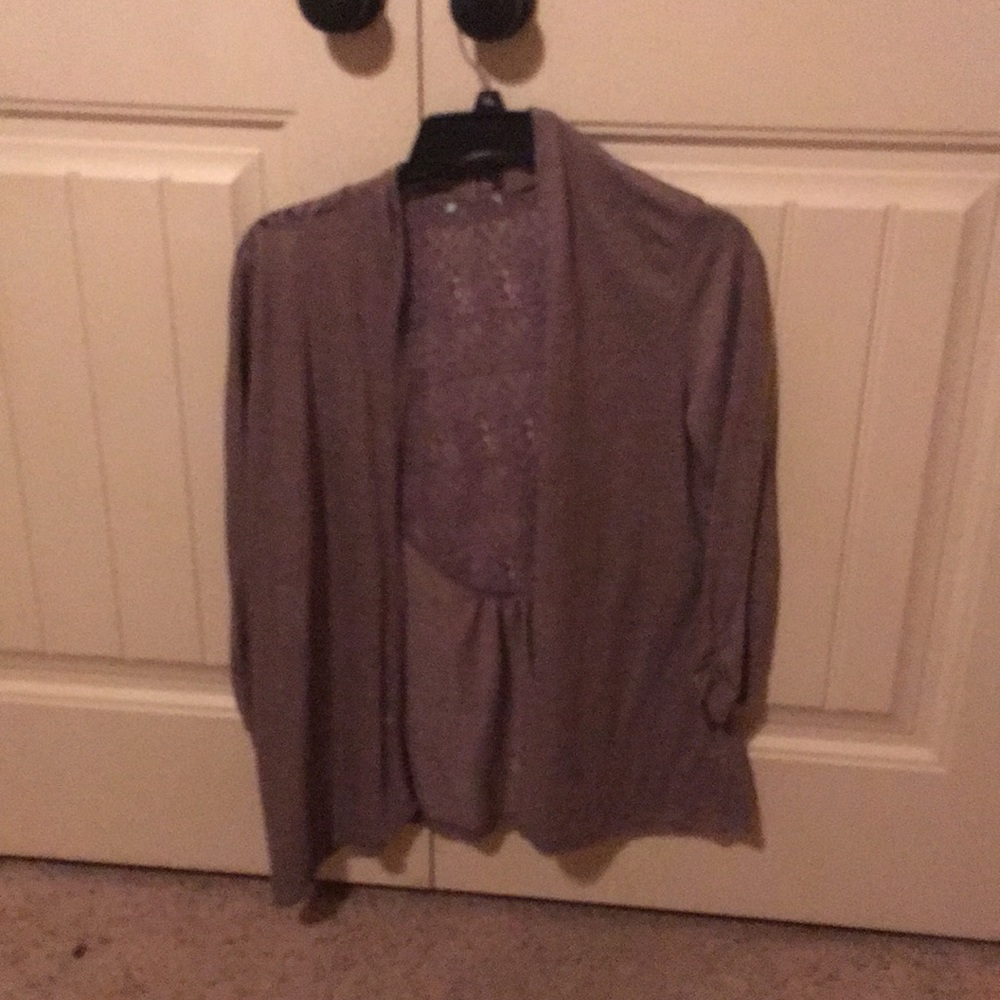 Purple/grey cardigan